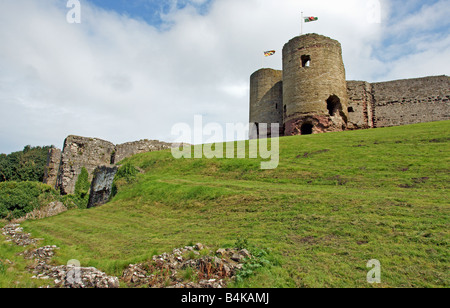 Rhuddlan Castle in Denbighshire North Wales Stock Photo