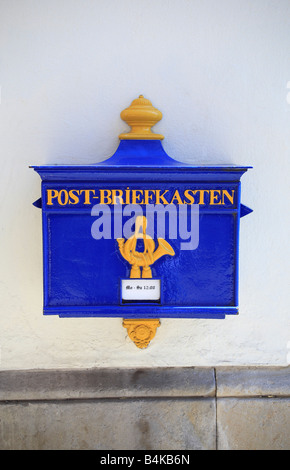 replica of old german letterbox in old city quarter schnoor bremen germany europe Stock Photo