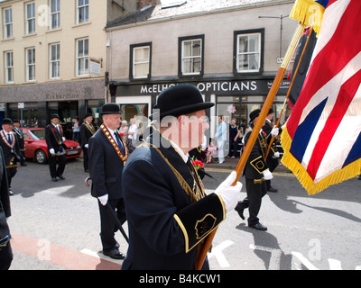 The Royal Black Institution '12th August' Parade in Enniskillen County Fermanagh Northern Ireland (Took place 9th August 2008) Stock Photo