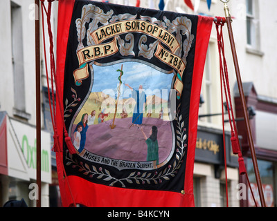 The Royal Black Institution '12th August' Parade in Enniskillen County Fermanagh Northern Ireland (Took place 9th August 2008) Stock Photo