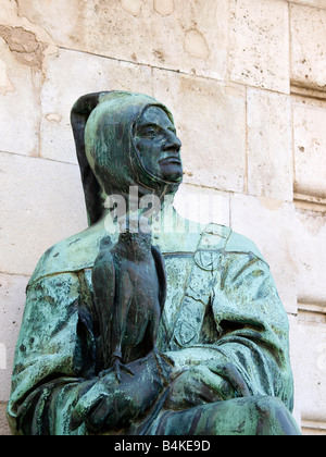 Detail Matyas kut (Matthias Fountain) Buda Castle, District I, Budapest, Hungary Stock Photo