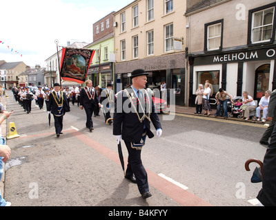 The Royal Black Institution '12th August' Parade in Enniskillen County Fermanagh Northern Ireland (Took place 9th August 2008) Stock Photo