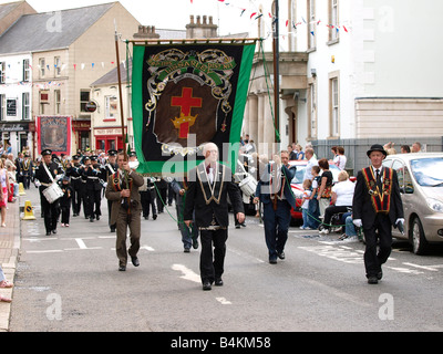 The Royal Black Institution '12th August' Parade in Enniskillen County Fermanagh Northern Ireland (Took place 9th August 2008) Stock Photo