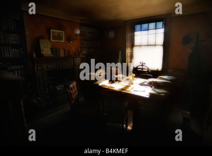 Victorian solicitors office in the front room of the house Stock Photo