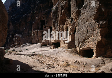 Little Petra (Beida), a Nabataean site near Petra, Jordan. Stock Photo