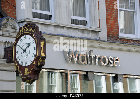 Waitrose supermarket Marylebone High Street, London, England, UK Stock Photo