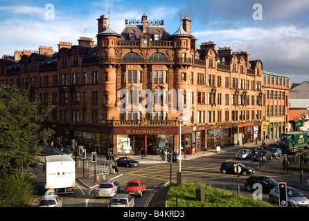 St George's Mansions at Charing Cross, Glasgow, Scotland. Stock Photo