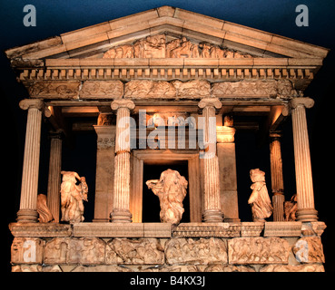 Nereid Monument, sculptured tomb from Xanthos , Lycia, Achaemenid Persian Empire, Fethiye, Turkey , 390 BC, a tomb for Arbinas, Achaemenid Empire, Stock Photo