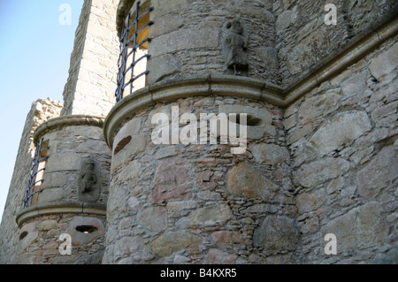 Above the main doorway to Castle Tolquhon in Aberdeenshire Scotland Stock Photo