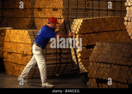 wood warehouse storage pallet shipping Stock Photo