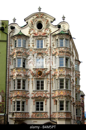 Helbling House in Innsbruck Austria Stock Photo