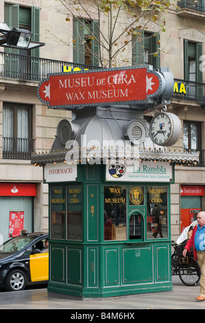 Barcelona Wax Museum near the Ramblas Stock Photo