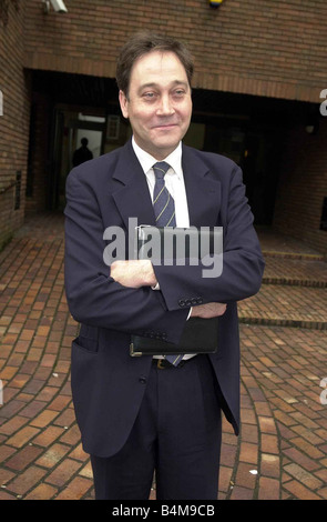 Frank Partridge April 2004 former Sky News TV Presenter pictured leaving High Wycombe Magistrates Court Mirrorpix Stock Photo