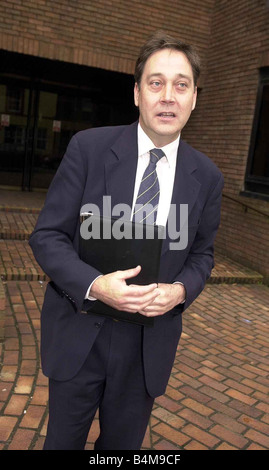 Frank Partridge April 2004 former Sky News TV Presenter pictured leaving High Wycombe Magistrates Court Mirrorpix Stock Photo