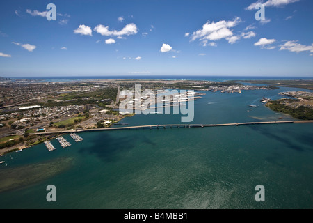 Ford Island bridge Pearl Harbor Oahu Hawaii Stock Photo - Alamy