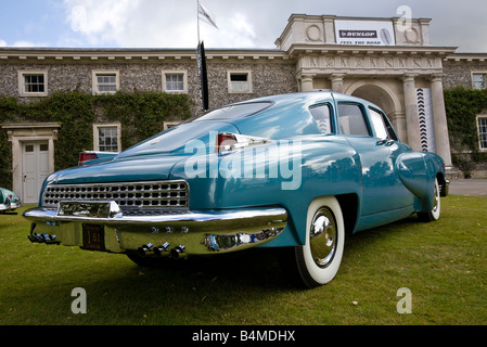 1948 Tucker Torpedo in the Cartier Style et Luxe display at Goodwood Festival of Speed, Sussex, UK. Back end view. Stock Photo