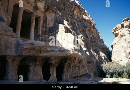 Little Petra (Beida), a Nabataean site near Petra, Jordan. Stock Photo