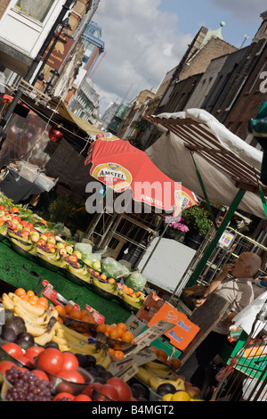 market shop stall London England demand supply UK Stock Photo