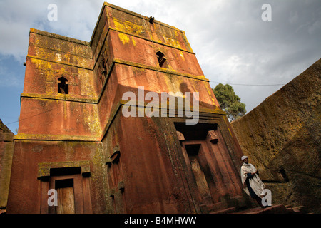 The rock-hewn church of Bet Giyorgis in Lalibela, Ethiopia Stock Photo