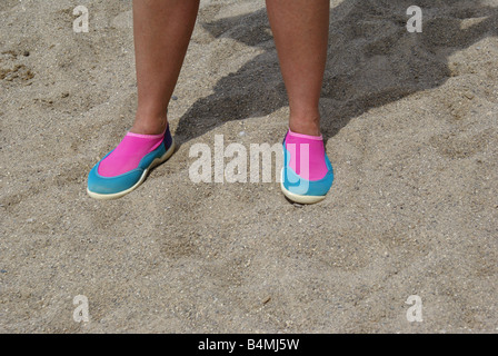 Beach shoes Stock Photo