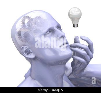 The power of thought Stock Photo