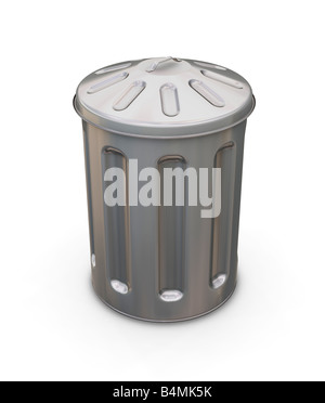 3D render of a trash can Stock Photo
