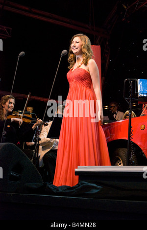 Hayley Westenra in concert at the Henley Festival, 2008 Stock Photo