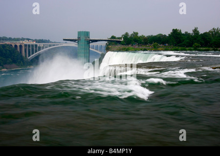 The Niagara Falls New York NY American side from above overhead pictures images photos photography sale for on alamy horizontal in USA US hi-res Stock Photo