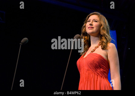 Hayley Westenra in concert at the Henley Festival, 2008 Stock Photo