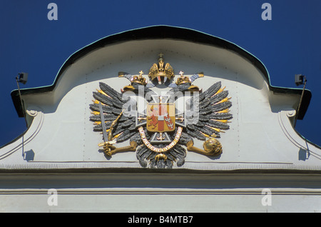 Imperial coat of arms at Hofburg in Innsbruck Austria Stock Photo