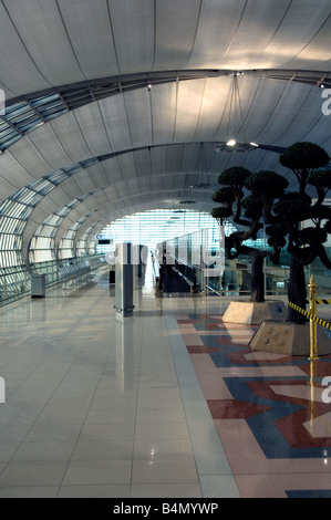 Concourse inside the New Suvarnabhumi Airport the New Hub of South East Asia Stock Photo