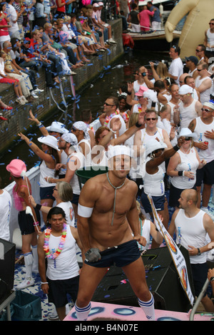 gay canal pride 20087 in Amsterdam Stock Photo