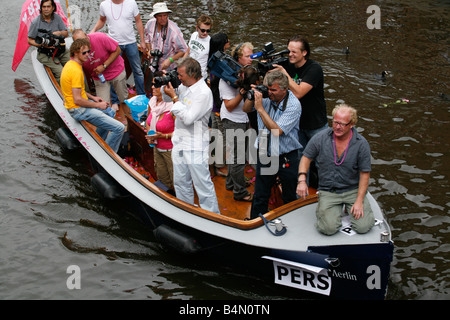 gay canal pride 20087 in Amsterdam Stock Photo