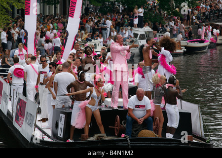 gay canal pride 20087 in Amsterdam Stock Photo