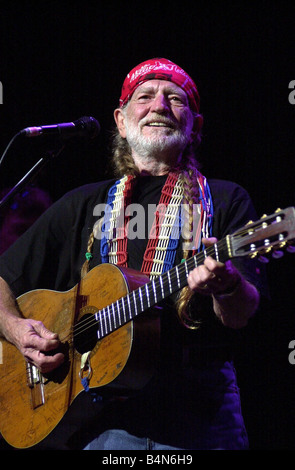 Willie Nelson In Concert at the Waterfront Hall June 2000 67 year old ...