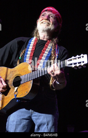 Willie Nelson In Concert at the Waterfront Hall June 2000 67 year old ...