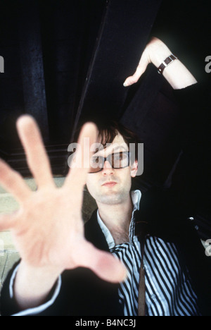 Jarvis Cocker lead singer with band Pulp circa 1997 Stock Photo