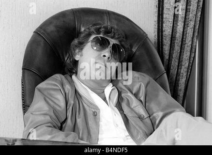 Mickie Most May 1979 Record producer Mickey Most in his London office Stock Photo
