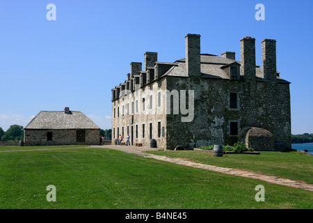 French Castle Quarters at Old Fort Niagara  in USA US horizontal hi-res Stock Photo