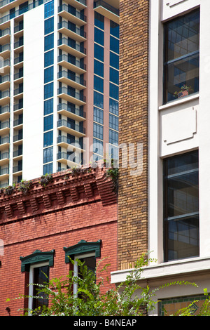 Old and new architecture in downtown Orlando Florida Stock Photo