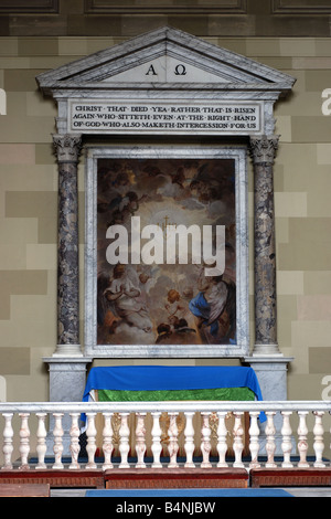 The altar piece in St. James Church, Great Packington, West Midlands, England, UK Stock Photo