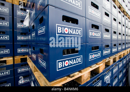 BIONADE GmbH production of the biological alcohol free soft drink Bionade Stock Photo