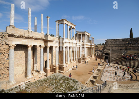 Roman Theatre Teatro Romano Merida Extremadura Spain Stock Photo