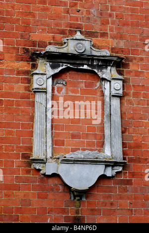 Missing inscribed stone on St. James Church, Great Packington, West Midlands, Engalnd, UK Stock Photo