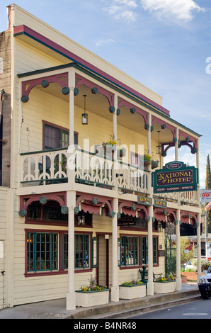 Historic National Hotel in Jamestown Gold Country California USA Stock Photo