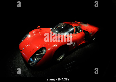 A stylish new design Alfa Romeo model on display during the 'Mondial de l'Auto' 2008, a large motor show held in Paris, France Stock Photo