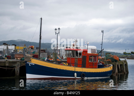 Small fishing boat on Scottish loch Stock Photo - Alamy