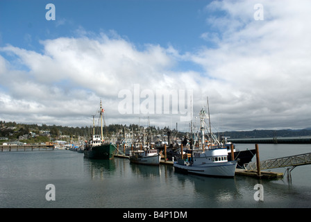 Fishing boats in Newport OR. Stock Photo