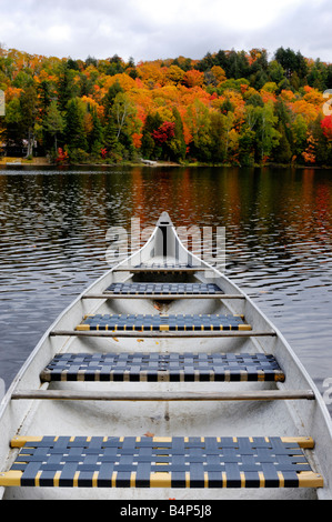 Canoe on a lake Stock Photo