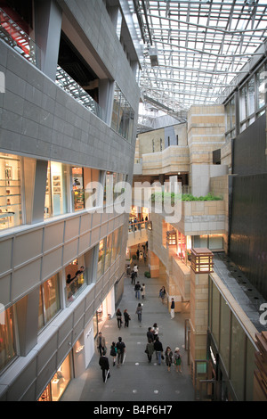 Interior of shopping mall complex at Mori Centre in Roppongi Hills Tokyo Japan Stock Photo